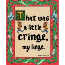 That was a little cringe 