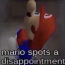 Mario Disappointed 