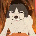 Dominant dog sitting