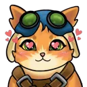 Jetpack Cat enamorado