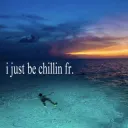 i just be chillin fr. /seaside