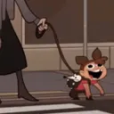 Leash kid Jumping