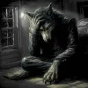 kurt hem üzgün hem düşünceli 