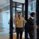 walking out with matcha