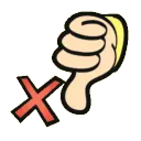 Thumbs down