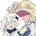 Lumine Eat Paimon