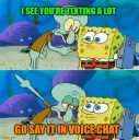 Go say in in the voice chat