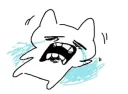 CAT CRY TEARS (ugly)