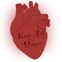 Keep art human heart