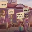 Rede Schrei Mach Backflip