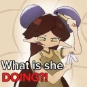 puffikyu - what is she doing