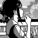 Fumando (pensativo)