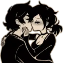 Me and my homie kissing