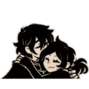 Andrew hugs Ashley