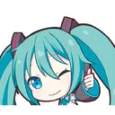 miku thumbs up