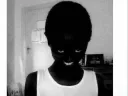 scary black child