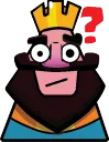 Confused Clash Royale King