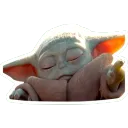 Sleeping baby yoda