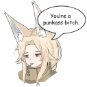 you're a punkass bitch