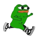 Pepe Running butt ass naked