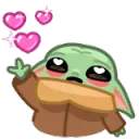 Grogu Love You Hearts