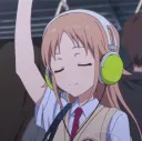 Girl listening to music
