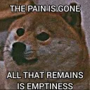 the pain is gone