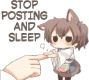 Neko go sleep