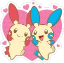 Minun/\Plusle Lovely Duo