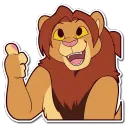lion thumbs up
