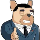 Bohemian Buldog Dad winks!