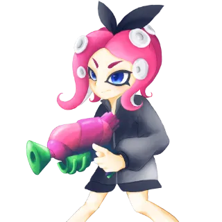 スタンプ、タコガール, 第1回BPA杯イラストレーターゆみおさん制作スタンプ(タコガール)