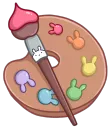 Art Palette Bunnies