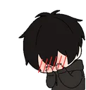 cute shy blush
