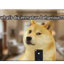 What's dis immature behaviour