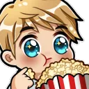 Popcorn sticker