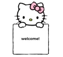 hello kitty welcome