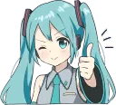 Miku Line Thumbs Up