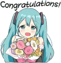 Miku Line Congratulations