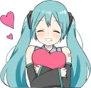 Miku Line Heart