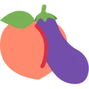 Eggplant and Peach