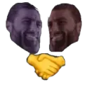 gigachad handshake