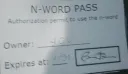 N word pass