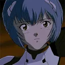 NGE: Rei Ayanami smiling