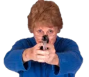 granny with da glock 2