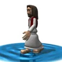 jesus walking