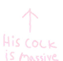 His cock is massive 