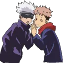 gojo and yuji whispering