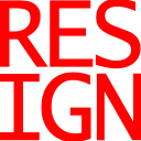 Resign Sticker