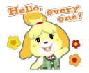 isabelle wave hello